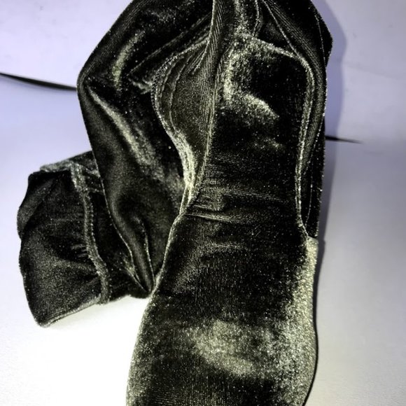 Yoki Over the Knee Velvet boots - Picture 5 of 8